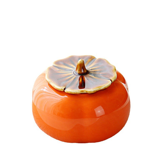 Persimmon Ruyi, ceramic seal, loose tea box, about 50g