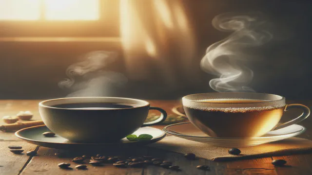 コーヒーとお茶のカフェイン含有量の違い
